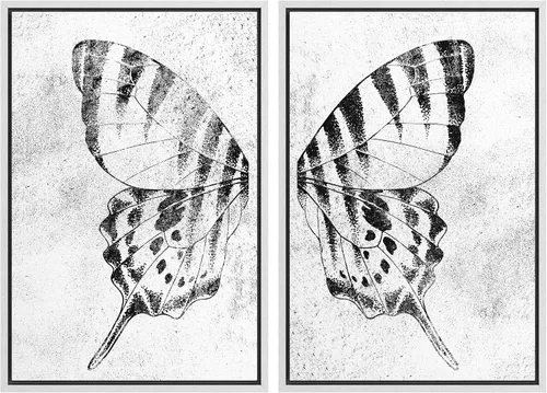 Miniatura 129 de SIGNWIN Lienzo enmarcado para pared, ilustraciones abstractas texturizadas en tonos beige terrosos, arte moderno, decorativo, contemporáneo