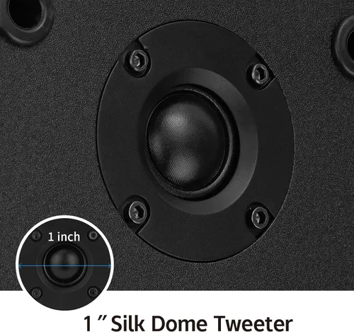 Miniatura 3 de Altavoces pasivos de estantería de 40 W x 2 para sonido envolvente de cine en casa, estéreo y monitor pasivo de campo cercano, de 2 vías, requiere