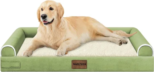 Miniatura 100 de Cama ortopédica lavable para perros medianos y grandes: cama con cojines de apoyo para perros medianos y grandes, cama impermeable de espuma tipo