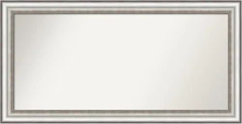 Miniatura 85 de Amanti Art Espejo de baño plateado para sobre el fregadero, 26 x 26 pulgadas, espejo cuadrado de plata antigua, marco de madera tradicional mediano