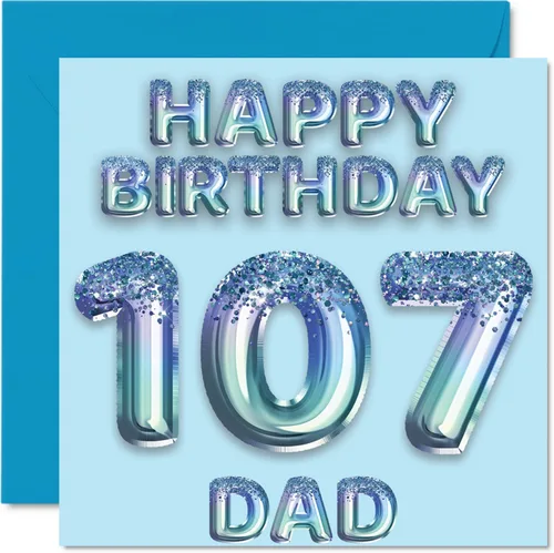 Miniatura 40 de Stuff4 Tarjeta de primer cumpleaños para niños, globo de fiesta con purpurina azul, tarjetas de feliz cumpleaños para niño de 1 año, nieto, hijo, 57