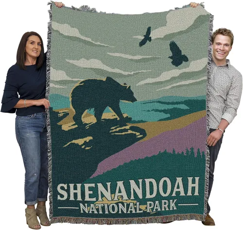 Miniatura 43 de Pure Country Weavers Manta del Parque Nacional Acadia, manta de tapiz de algodón para regalo, fabricada en los Estados Unidos, 72 x 54 pulgadas