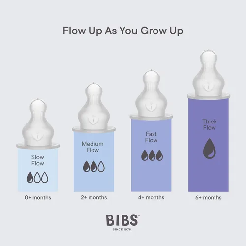 Miniatura 3 de BIBS Pezón de silicona para biberón de 9.1 fl oz, paquete de 4 – Anti-cólico, sin BPA, pezón redondo, ligero y fácil de limpiar, adecuado