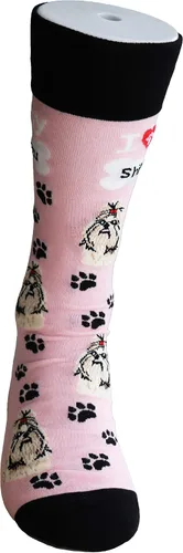 Miniatura 6 de Sock Society I Love Dogs - Calcetines divertidos unisex para hombres y mujeres, diseño casual, paquete de 3