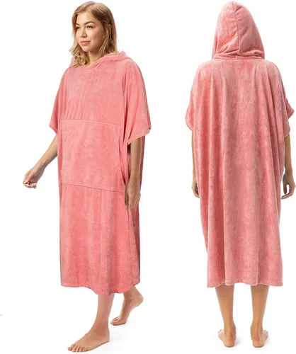 Miniatura 13 de Catalonia Poncho absorbente de surf para hombres y mujeres, poncho de cambio de toalla de secado rápido, poncho de toalla con capucha para adultos