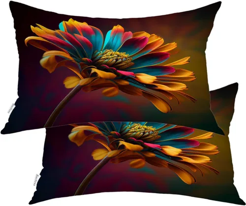 Miniatura 130 de Fundas de almohada con diseño de pinos y pájaros, bayas rojas, hojas de acebo, fondo beige, funda de cojín de mezcla digital, funda de almohada