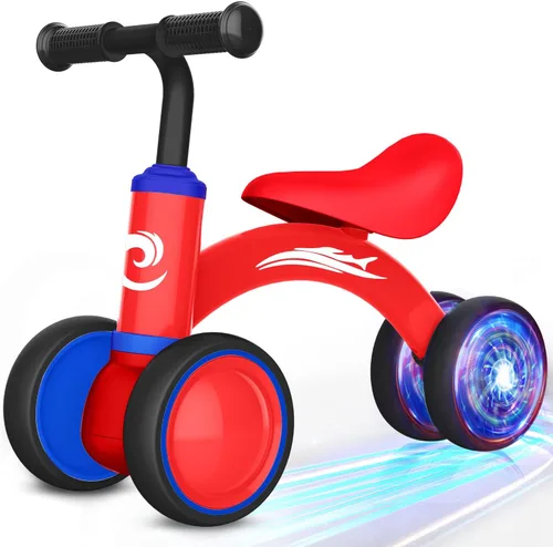 Miniatura 8 de Gamfeiny Colorful Lighting Baby Balance Bike Toys for 1 Year Old Boy Girl Gifts, 10-36 Month Toddler Balance Bike, No Pedal 4 Silence Wheels & Soft
