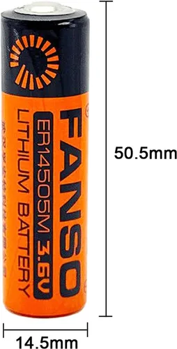Miniatura 2 de Paquete de 6 baterías de litio FANSO ER14505M AA 3.6V 2200mAh ER14505 no recargables