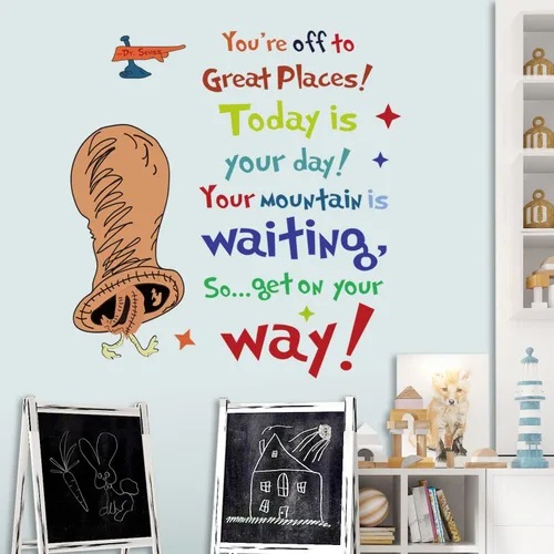 Calcomanías de pared coloridas con frases inspiradoras para aprender educación y frases motivacionales, decoración artística de pared para el aula