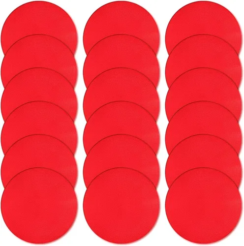 Miniatura 38 de Marcadores de punto de polietileno de 4 pulgadas/9 pulgadas, de goma antideslizante, marcadores de agilidad de conos de campo plano, puntos de suelo