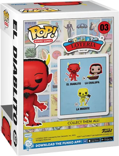 Miniatura 3 de ¡Pop! Juegos de mesa: Loteria El Diablito (Glow-in-The-Dark) Figura de vinilo PX