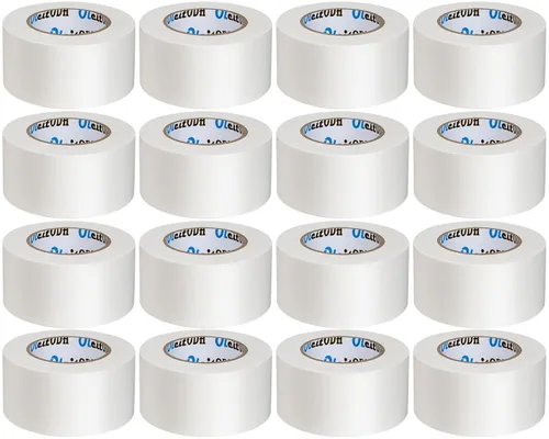 Miniatura 10 de Oleitodh Pack de 16 Cintas de Cinta Adhesiva Plateada Resistente 2 Pulgadas x 27.4 Metros, Cinta de Conducto Impermeable, Fuerte Sin Residues
