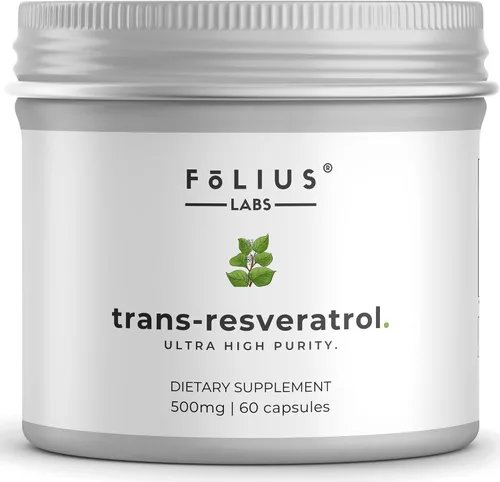 Miniatura 10 de FOLIUS LABS Cápsulas de resveratrol de ultra alta pureza - 99% Trans-Resveratrol - Extracto de Knotweed japonés - Apoya la inmunidad, apoya