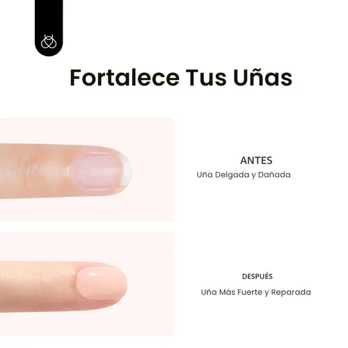 Miniatura 5 de Beetles Esmalte de uñas en gel de base de color, 1 unidad de 15 ml, base de goma neutral, de formación, tono nude, base de gel de uñas de jade