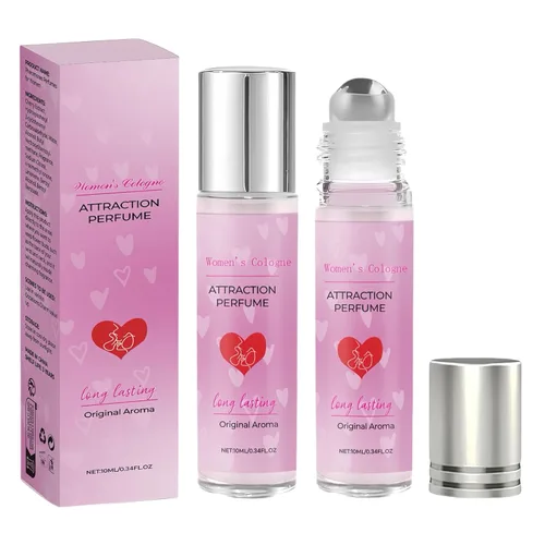 2 perfumes de feromonas para mujeres, colonia de larga duración, tamaño de viaje, los perfumes de feromonas atraen a los hombres, diseño de bola