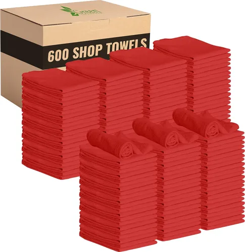 Miniatura 14 de GREEN LIFESTYLE Paquete de 150 toallas azules de 12 x 14 pulgadas, 100% algodón, superabsorbentes y duraderas para el automóvil, trapos reutilizables