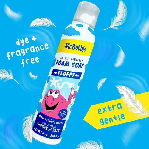 Miniatura 7 de Mr. Bubble Jabón de espuma extra suave, sin fragancia, para manos y cuerpo, 8 onzas, paquete de 6