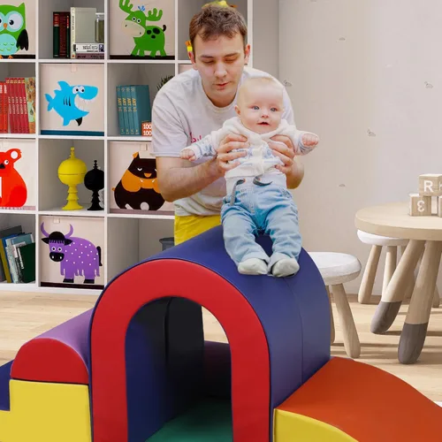 Miniatura 4 de TODEFULL Bloques de escalada de espuma de 10 piezas, juguetes de escalada suaves para niños pequeños, gimnasio ligero de escalada para bebés, juego