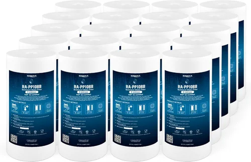 Miniatura 14 de Ronaqua Cartucho de filtro de agua de repuesto de sedimentos grandes de 20 x 4.5 pulgadas, 5 micras, certificado NSF, para toda la casa, compatible