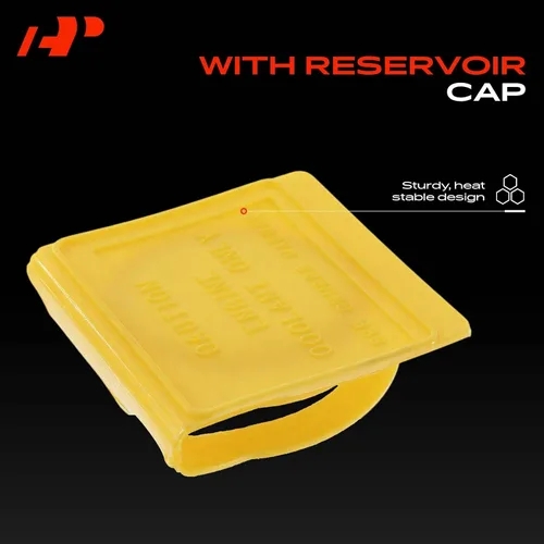 Miniatura 5 de A-Premium Tanque de depósito de recuperación de desbordamiento de refrigerante del motor [W/tapa y tubería] Compatible con Dodge Caravan Grand