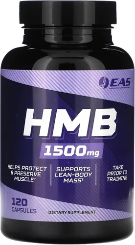 EAS HMB 1500mg | Beta-hidroxi beta-metilbutirato de calidad | Protege y apoya la masa muscular magra | Recuperación mejorada y reparación muscular |