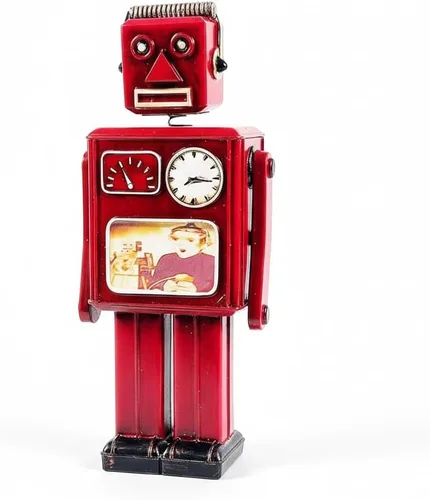 Miniatura 12 de Urbalabs - Alcancía de dinero vintage, TV, cámara, robot, estilo retro, alcancía para niños y adultos, banco grande de monedas, escritorio