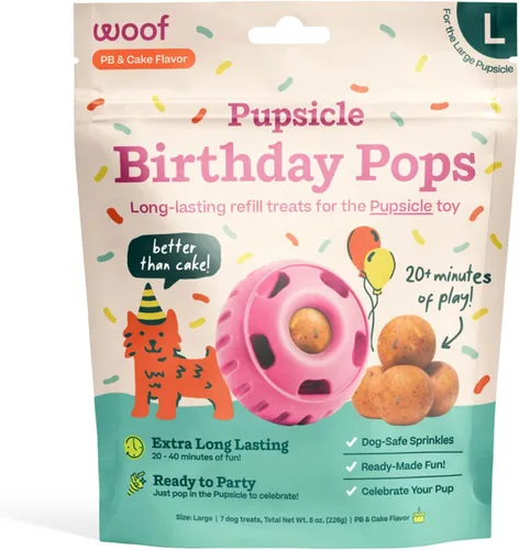 Miniatura 28 de Recargas de paleta para cachorros WOOF, deliciosas golosinas para perros de larga duración, recargas de paleta para perros pre-hechas, ingredientes