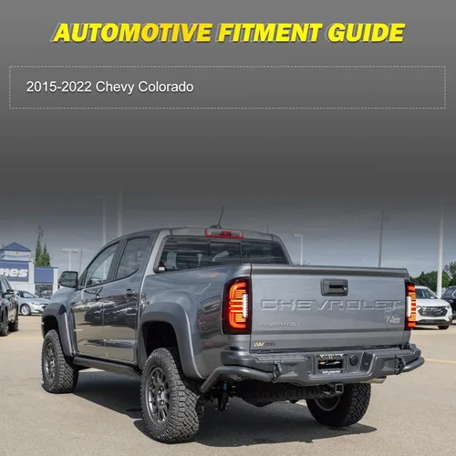 Miniatura 2 de Luces traseras para Chevy Colorado 2015-2022 - LED completo con señal de giro secuencial, luz trasera para Colorado 15-22 con lámparas de freno