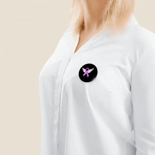 Miniatura 7 de Testicular Cancer Awareness Badge Round Badge Pins Circle Shape Button Pins Brooches Clothes Hats Backpack Accessories 12 Pcs Medium