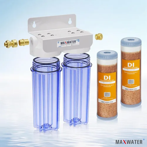 Miniatura 2 de Max Water Unidad de enjuague de auto desionizada de 2 etapas, desionizador de agua de alta calidad para sistema de agua de lavado de autos, RV