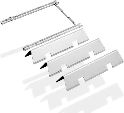 Miniatura 11 de 7620 7621 Barras aromatizantes 65505 Deflectores de calor 62752 Piezas de repuesto para quemador de parrilla Weber Genesis 300 Series con control