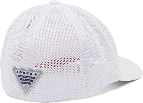Miniatura 911 de Columbia - Gorra de malla con bandera con árboles unisex para adultos, corona alta