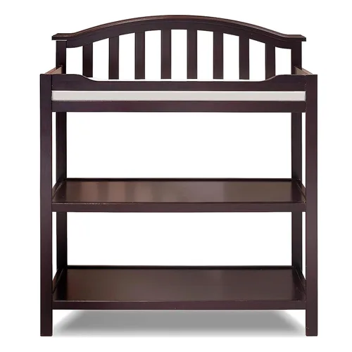 Sorelle Furniture Berkley - Cambiador y cambiador, tocador y cambiador de pañales para habitación de bebé, muebles de guardería para bebés, color