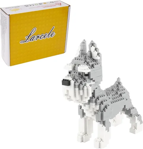 Miniatura 10 de Larcele Juego de Bloques de Construcción de Perro Micro, Kit de Ladrillos de Juguete de Construcción Mini para Mascotas, 950 Piezas KLJM-02