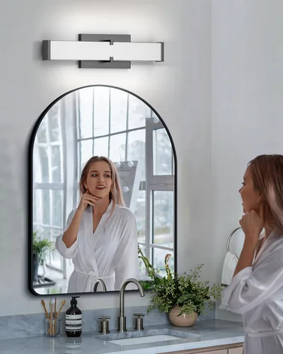 Miniatura 6 de Moderna lámpara de baño sobre espejo de 16 pulgadas (15.75 pulgadas), 20 W, 2000 lúmenes, luz de tocador de baño regulable, barra de luz LED