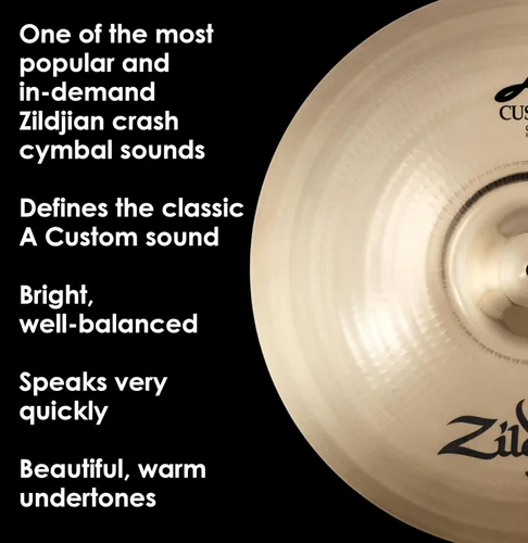 Miniatura 4 de Zildjian Un platillo de choque personalizado - 14 pulgadas de grosor