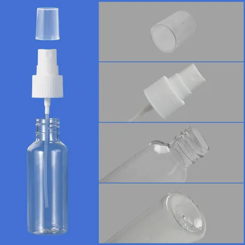Miniatura 4 de 24 botellas de spray de 2 onzas / 1.9 fl oz transparentes vacías, mini botellas de aerosol rellenables, juego de rociadores de tamaño de bolsillo