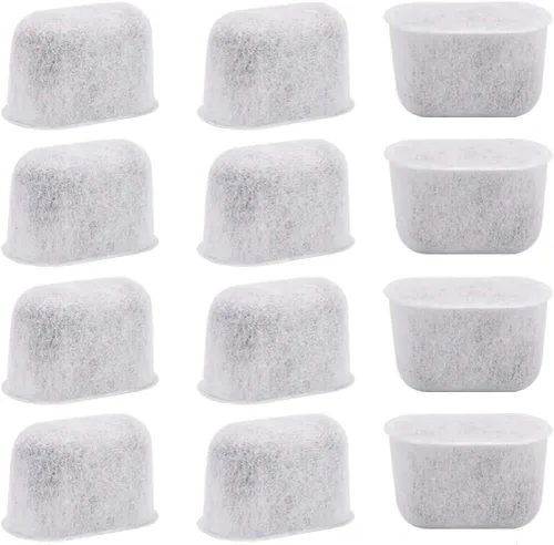 Cuisinart - Paquete de 12 filtros de repuesto para cafetera, filtros de carbón para cafetera, aptos para Cuisinart* DCC-1200 DGB-900BC CHW-12 SS-700