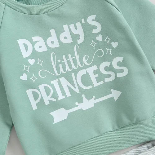 Miniatura 29 de GOOCHEER Conjunto de ropa de manga larga para niña pequeña, camisa y pantalones para niña, conjunto de ropa de primavera, otoño e invierno