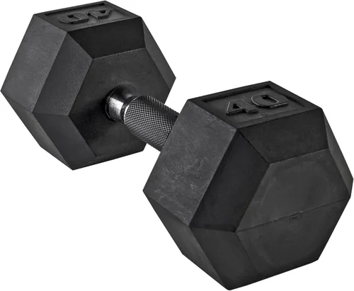 Miniatura 31 de CAP Barbell Peso de la mancuerna hexagonal recubierta, individual, 10-120 libras, múltiples opciones