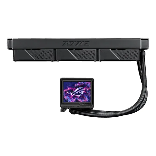 Miniatura 28 de ASUS ROG Ryujin III 360 ARGB Enfriador de CPU líquido todo en uno con radiador de 360 mm. Bomba Asetek de 8ª generación, 3 ventiladores ARGB