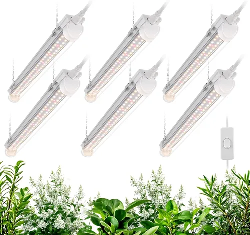 Miniatura 11 de Bstrip T8 - Luz de cultivo de 1.4 pies, 36 W (2 x 18 W), luces para plantas de cultivo en interiores con temporizador, espectro completo con LED