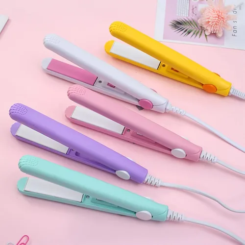 Miniatura 4 de Werdeny - Mini rizador de pelo de cerámica para cabello corto, mini rizador de cerámica 2 en 1 y alisador de pelo, mini rizador de pelo corto de 1/2