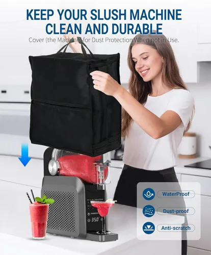 Miniatura 3 de Cubierta antipolvo para máquina de granizado, bolsa de transporte, resistente al calor, impermeable y a prueba de polvo, material de nailon 600D