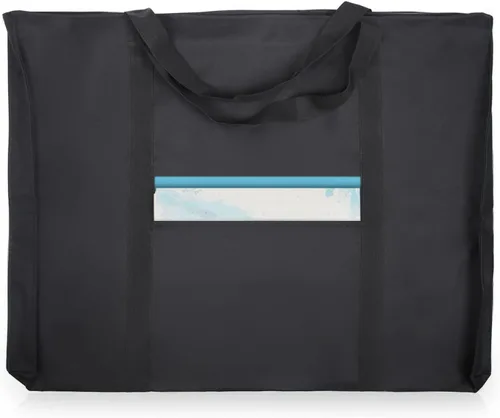JJRING Dacron - Bolsa ligera para portafolio de arte, 19.6 x 25.6 pulgadas, para 18 x 24 pulgadas, funda de almacenamiento negra para póster,