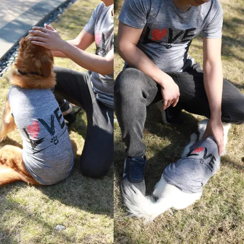 Miniatura 5 de Camisas para perros, camisa para cachorros, ropa para mamá papá/mascotas, chaleco sin mangas, camiseta para perrito, ropa para perros, gatos, trajes