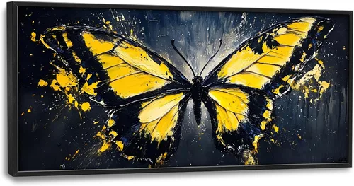 Miniatura 135 de Cuadros Grandes Enmarcados Arte de Pared para Sala de Estar, Lobos del Bosque Decoración de Pared de Gran Tamaño Lobo Animal Impresión en Lienzo