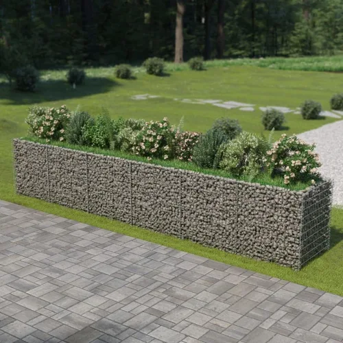Miniatura 17 de Gabion cama elevada, cestas de gaviones, camas de jardín galvanizadas, gaviones, pared de gaviones, alta capacidad de carga, acero galvanizado 35.4