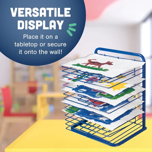Miniatura 6 de Repisa de secado azul Marvel Education MTC-419, medidas: 25 x 20-3/4 x 17 pulgadas (alto x ancho x profundidad)