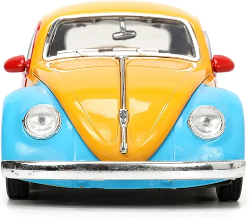 Miniatura 3 de Jada Sesame Street 1:24 1959 Volkswagen Beetle - Coche fundido a presión y figura de Oscar The Grouch de 2.75 pulgadas, juguetes para niños y adultos